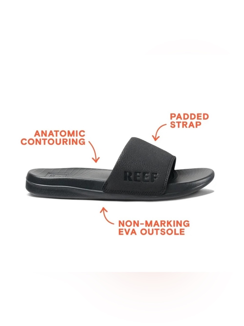 Reef Women’s Black Slide Sandals Size 10